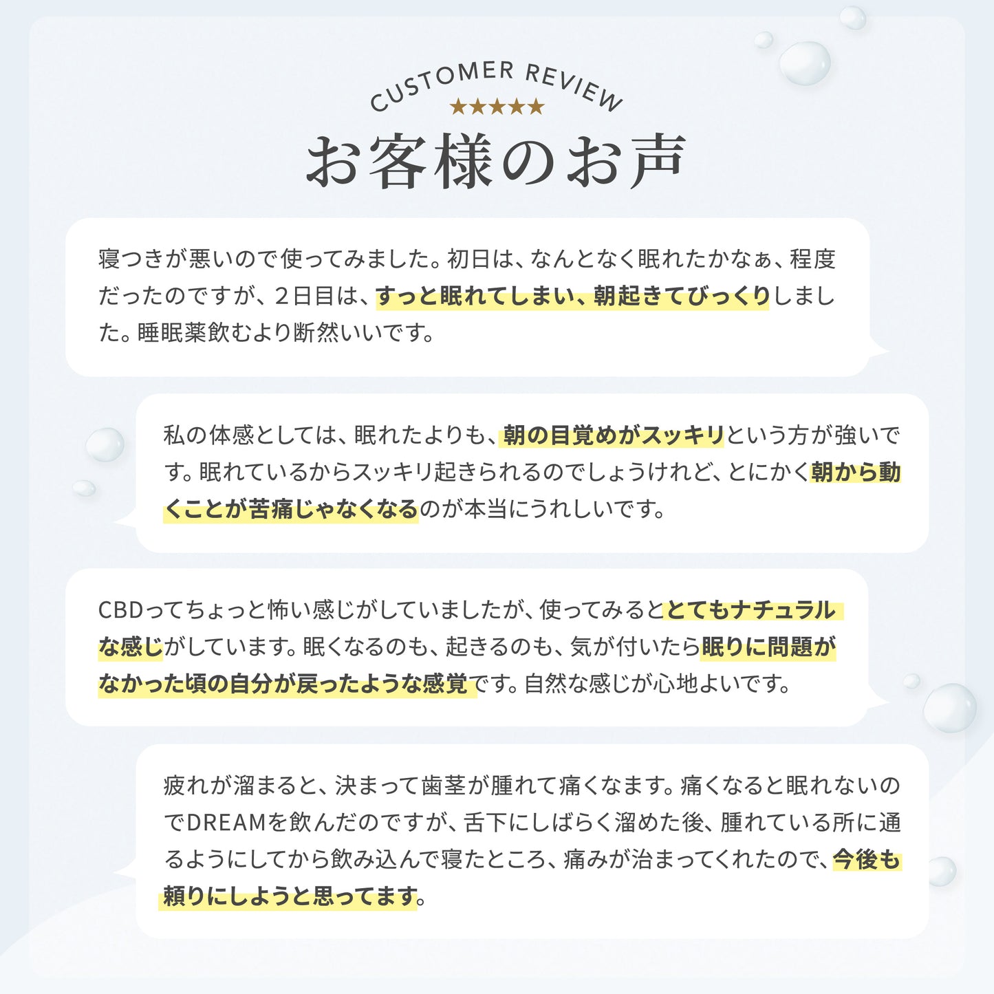 【販売開始キャンペーン開催中】GOOD DAYS CBD DREAM|送料無料 快眠&リラックス サポートCBDオイル|医療グレードCBD配合(11ml 約22回分)|眠れない夜・ストレス・子育て中にも