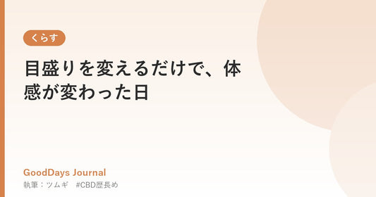 目盛りを変えるだけで、体感が変わった日
