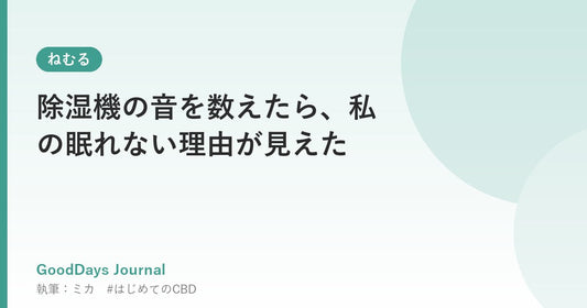 除湿機の音を数えたら、私の眠れない理由が見えた